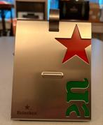 Heineken Tafel Kaart Houder RVS - Zwaar, Ophalen of Verzenden, Nieuw, Reclamebord