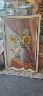 Zeer groot schilderij zonnebloemen, Ophalen