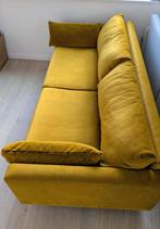 Gele Tweepersoonsbank, Huis en Inrichting, Banken | Bankstellen, Ophalen, Gebruikt, Tweepersoons, Rechte bank