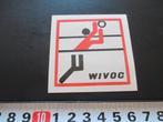 sticker volleybal WIVOC winterswijk, Verzamelen, Ophalen, Zo goed als nieuw