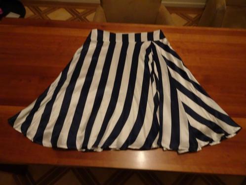 ERNY VAN REIJMERSDAL wijde gestreepte rok, Kleding | Dames, Rokken, Nieuw, Maat 42/44 (L), Blauw, Onder de knie, Ophalen of Verzenden
