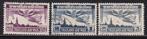 1952 - Thailand michel 299/301 gestempeld , Vluchtpost, Verzenden, Gestempeld, Zuidoost-Azië