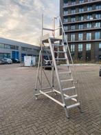 Aluminium Bordes trap 2.50 meter hoog., Doe-het-zelf en Verbouw, Ladders en Trappen, Ophalen, Gebruikt, Trap, Info@VDSTEENXXL.com