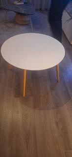 Witte salontafel, Ophalen, Gebruikt, 100 tot 150 cm, Rond