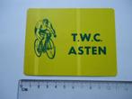 sticker TWC ASTEN wielerclub wielrennen racefiets retro, Verzenden