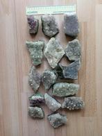 (43) Amethist in kleine brokken 15 stuks samen 4 kilogram, Verzenden, Mineraal