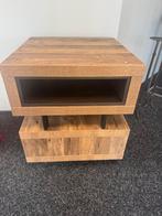 Twee tafeltjes, Minder dan 55 cm, Rond, Zo goed als nieuw, Ophalen