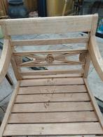2 Teakhouten Batavia Stoelen, Ophalen, Gebruikt, Teakhout