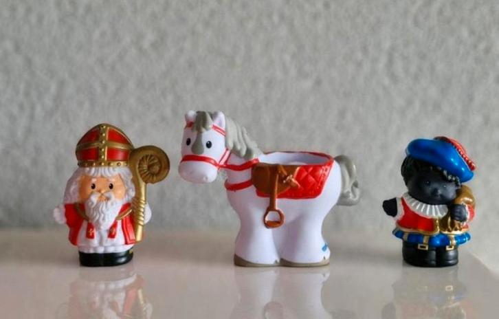 Fisher Price Sinterklaas, Zwarte Piet en Paard set, Diversen, Sinterklaas, Zo goed als nieuw, Ophalen of Verzenden