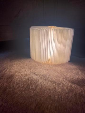 Gingko Book Light – Houten oplaadbare LED lamp (donker hout beschikbaar voor biedingen