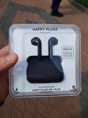 Happy Plugs Hoofdtelefoon Air 1 Plus Earbud zwart Nieuw