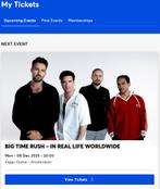 2x Big Time Rush Tickets Ziggo Dome STAANPLAATS, Twee personen, December