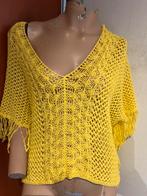 BENETTON trui gehaakt M ZGAN, Maat 38/40 (M), G, Benetton, Geel
