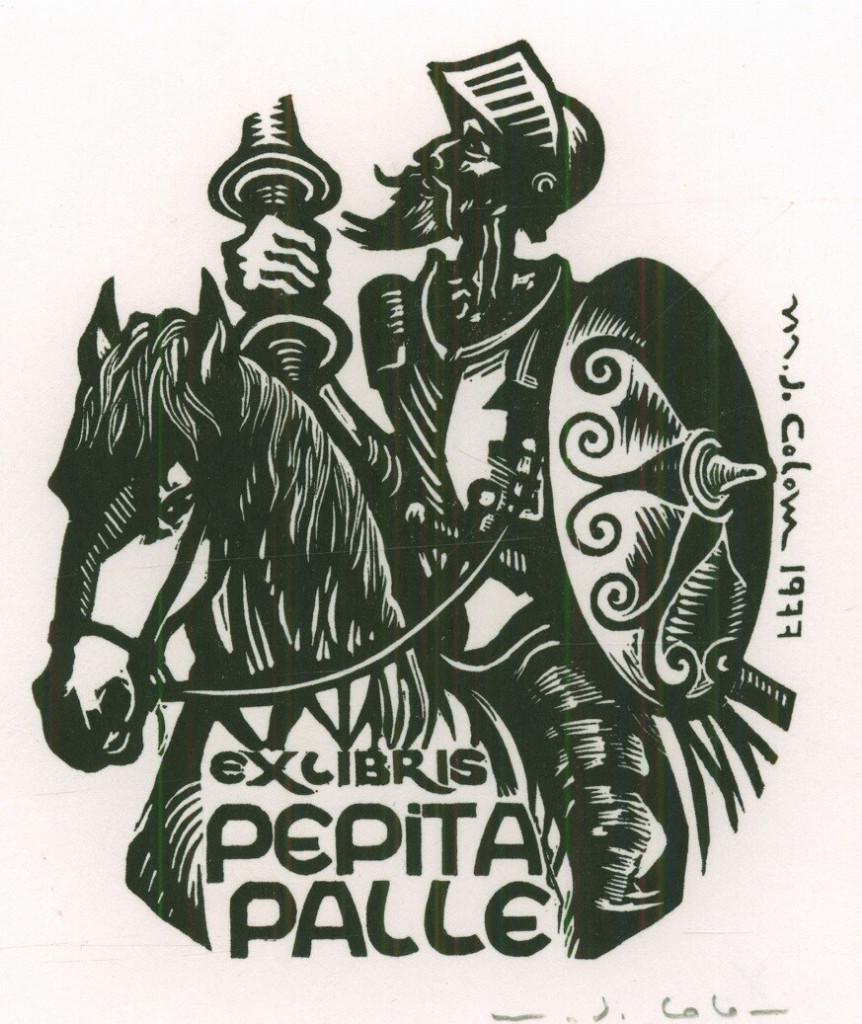 3146 Ex Libris Spanje : Maria Josefa Colom, 1977, Verzenden