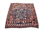 Handgeknoopt Persian wol Square Qashqai tapijt 65x65cm, Gebruikt, 50 tot 100 cm, Onbekend, Onbekend