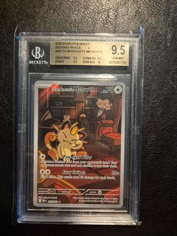 Team Rocket's Meowth #203 BGS Beckett 9.5 beschikbaar voor biedingen