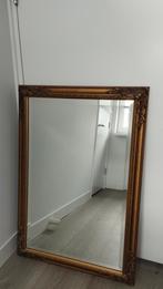 Koper/ goud kleurige in facet geslepen barok spiegel, Huis en Inrichting, Woonaccessoires | Spiegels, Ophalen, Zo goed als nieuw