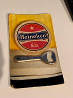 Vintage Heineken bierviltjes en opener, Verzamelen, Ophalen of Verzenden, Zo goed als nieuw, Gebruiksvoorwerp