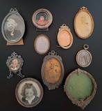 Antieke Fotolijstjes - Ovale & Ronde Modellen, Ophalen of Verzenden