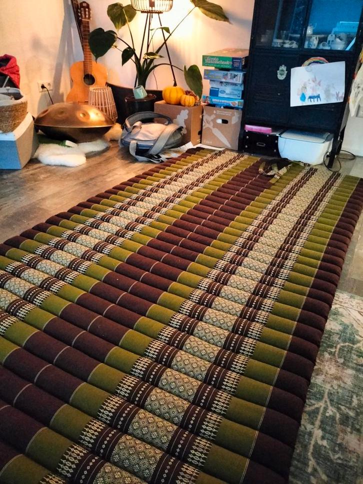 Kapok Thai Matras - Yoga & Massage, Huis en Inrichting, Stoffering | Tapijten en Kleden, Zo goed als nieuw, 100 tot 150 cm, 200 cm of meer