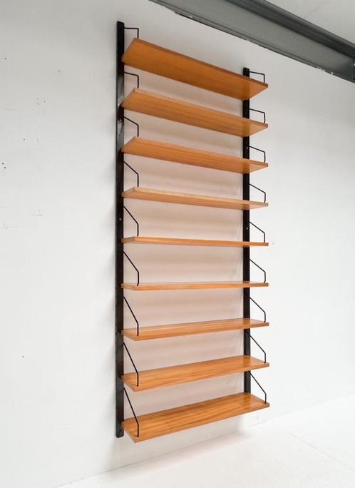 Wandsysteem Royal van Poul Cadovius, 1970's, Huis en Inrichting, Kasten | Wandmeubels, Zo goed als nieuw, 200 cm of meer, Minder dan 150 cm