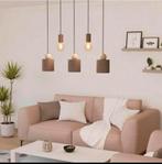Taupe hanglamp nieuw in doos, Huis en Inrichting, Lampen | Hanglampen, Ophalen of Verzenden, 75 cm of meer