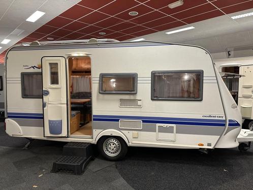 HOBBY EXCELLENT EASY 450 UF VASTBED RONDZIT TENT (TOPSTAAT), Caravans en Kamperen, Caravans, Bedrijf, tot en met 4, 1000 - 1250 kg