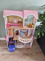 Barbiehuis met auto, Ophalen, Gebruikt, Poppenhuis