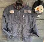 Teab Steve mcqueen Great escape jas met pet, Onbekend, Blauw, Maat 56/58 (XL), Ophalen of Verzenden