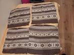 Set van 4 sierkussens - Nordic Design 45x45 cm, Huis en Inrichting, Ophalen of Verzenden, Zo goed als nieuw, Bruin, Vierkant