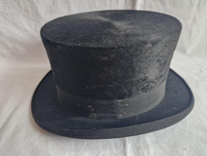Vintage Hoge Hoed - Cilinderhoed., Antiek en Kunst, Curiosa en Brocante, Ophalen of Verzenden