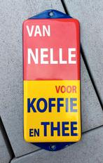 Emaille deurpostje VAN NELLE, Ophalen of Verzenden, Zo goed als nieuw, Reclamebord