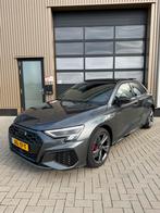Audi A3 Sportback 45 TFSI e S‑Line PANO|SFEER 245 PK RS BTW!, 4 cilinders, Leder en Stof, Bedrijf, Grijs