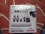 Yamaha AG06 Webcasting mixer, Ophalen of Verzenden, Zo goed als nieuw, 5 tot 10 kanalen, Microfooningang