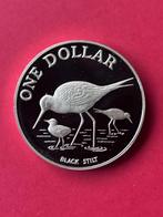 New Zeeland Dollar 1985 Proof 0,925 zilver 27.22 grams, Verzenden, Zilver