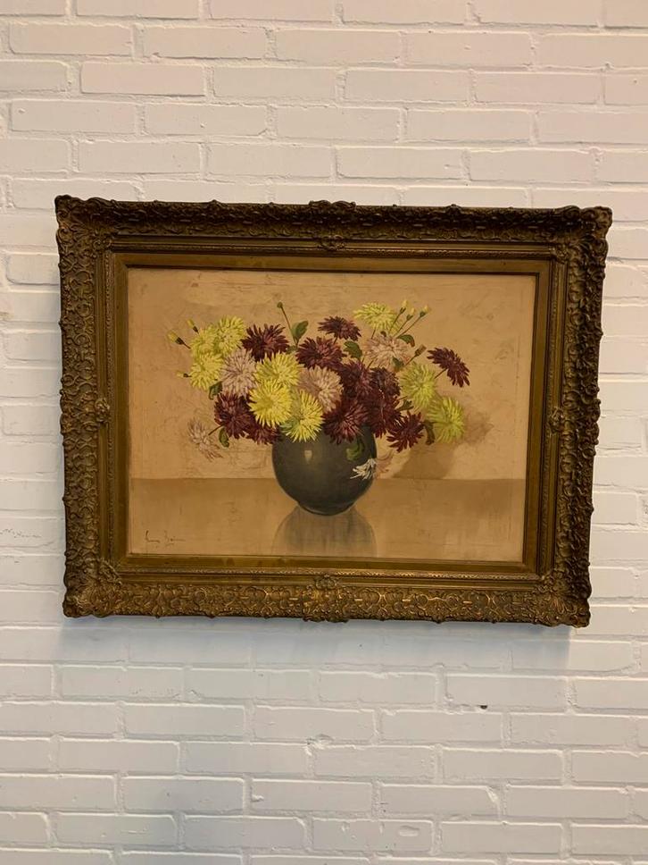 Schilderij stilleven olieverf op doek Schilder Frans Bohman, Antiek en Kunst, Kunst | Schilderijen | Klassiek, Ophalen of Verzenden