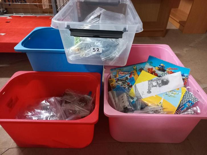 Leuke restpartij Meccano en/of andere merken, Kinderen en Baby's, Speelgoed | Bouwstenen, Gebruikt, Overige merken, Ophalen