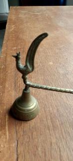 Vintage Koperen Kaarsendover met Vogel, Antiek en Kunst, Ophalen of Verzenden, Koper of Brons
