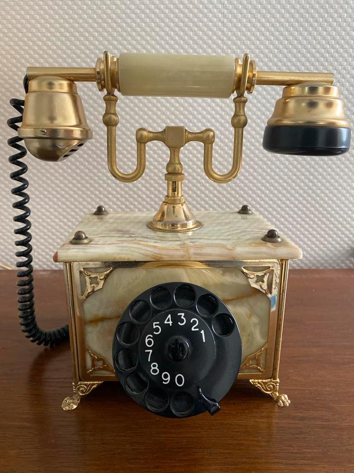 Antieke Telefoon met Draaischijf, Antiek en Kunst, Antiek | Overige Antiek, Ophalen