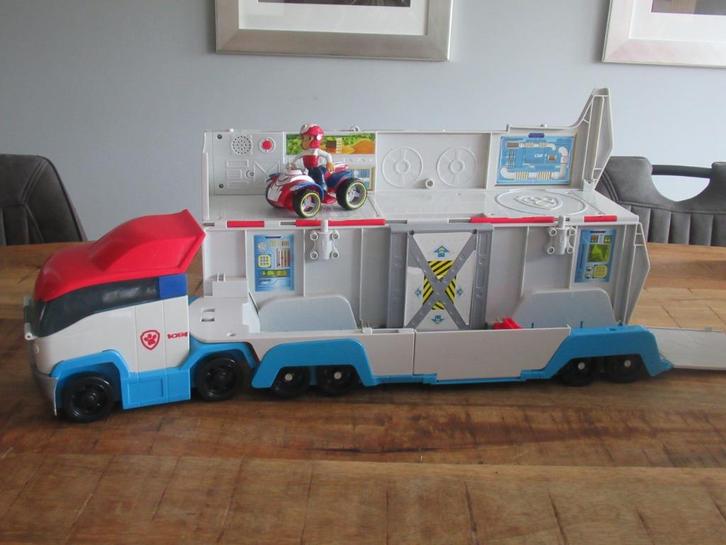Grote uitvouwbare PawPatrol bus vrachtwagen met quad scooter, Kinderen en Baby's, Speelgoed | Speelgoedvoertuigen, Zo goed als nieuw