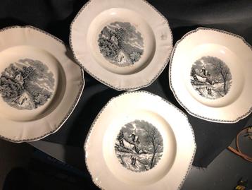 Société Céramique Maastricht Borden - Vintage Set beschikbaar voor biedingen