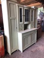 Dressoirkast 3-delig / Kast / Brocante / Antiek / Curiosa, Ophalen, Gebruikt, 150 tot 200 cm, 50 tot 75 cm