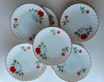 Bordjes, Nagerecht, dessert, gebak 9 stuks, Keramiek, Ophalen of Verzenden, Zo goed als nieuw, Bord(en)