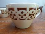 6 art deco keramiek kopjes, Antiek en Kunst, Antiek | Servies los, Ophalen of Verzenden