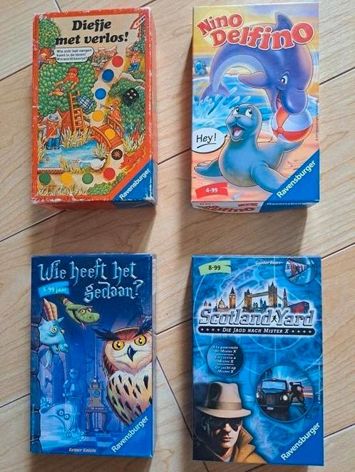 diverse fantastische gezelschapsspellen, in kleine doos, Hobby en Vrije tijd, Gezelschapsspellen | Overige, Gebruikt, Een of twee spelers