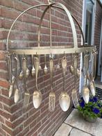 Unieke hanglamp van Lepels – Industriële Blikvanger!, Ophalen of Verzenden, Zo goed als nieuw, Metaal