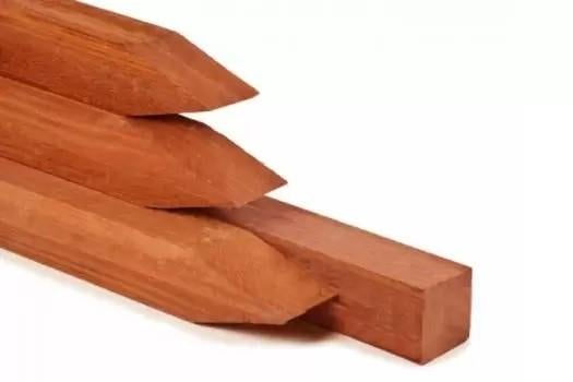 Hardhouten paal Angelim Vermelho, Tuin en Terras, Palen, Balken en Planken, Nieuw, Palen, 250 cm of meer, Ophalen of Verzenden