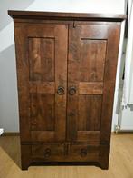 Koloniale Houten Kast - Kleding/Computer, Huis en Inrichting, Kasten | Buffetkasten, Ophalen, Koloniaal, 50 tot 100 cm, 150 tot 200 cm