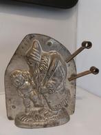 Antieke Chocoladevorm Kerstman met stout jongetje, Antiek en Kunst, Ophalen of Verzenden