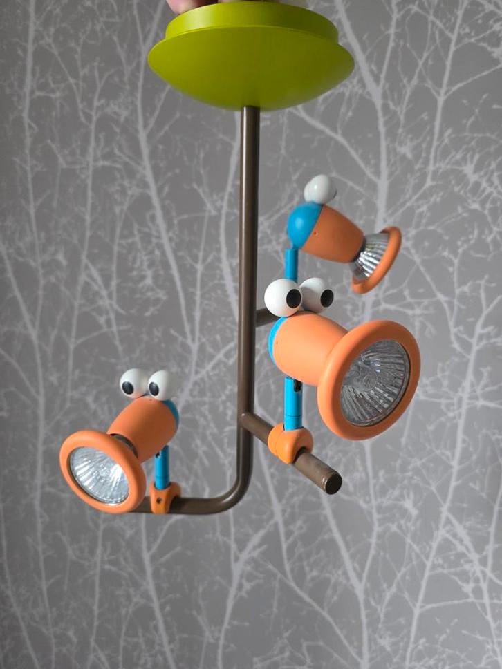 Leuke Kinderkamer Lamp met Oogjes, Huis en Inrichting, Lampen | Hanglampen, Zo goed als nieuw, Minder dan 50 cm, Kunststof, Metaal